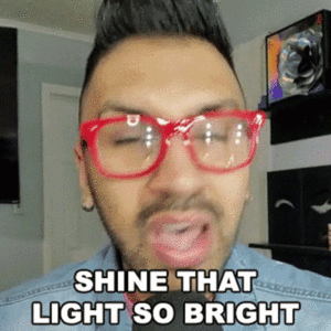 Image of Chris Sapphire saying to Shine that light so bright